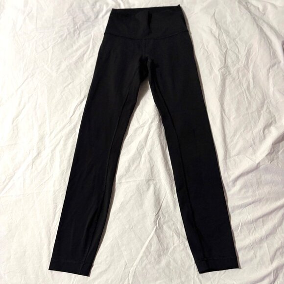 EXCELLENT Lululemon Wunder Under High-Rise Tight 28" Luxtreme Black Leggings 0 - Picture 2 of 8